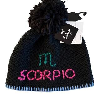 Knit Beanie Scorpio Horoscope Astrology Collection Echo New York NWT